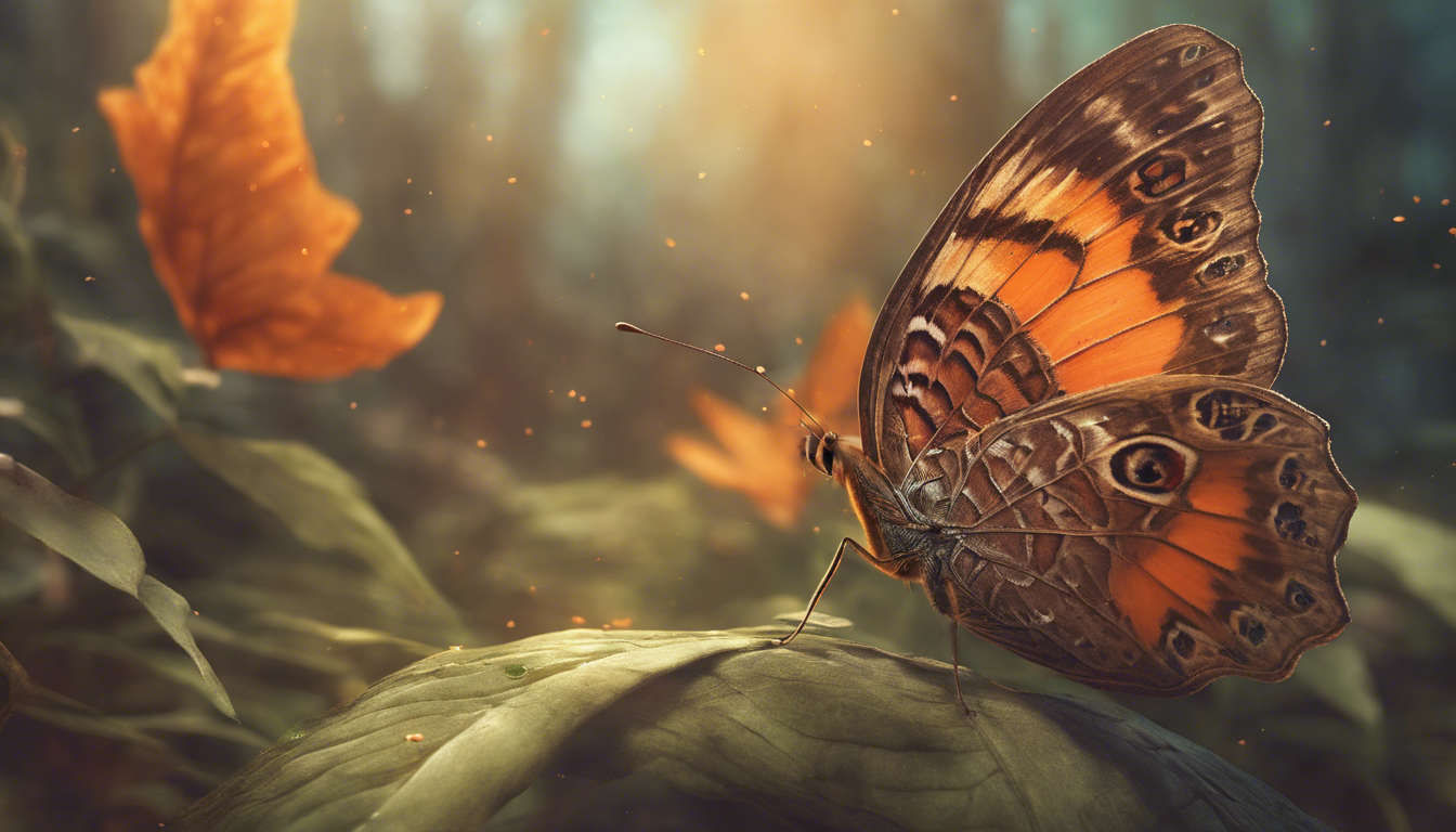 discover the importance of the brown and orange butterfly in the natural world and its ecological significance.